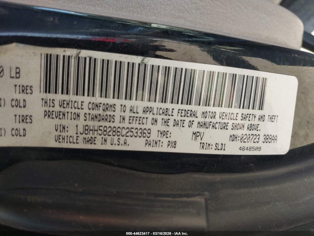 2006 JEEP COMMANDER 1J8HH58286C253369 Photo 8