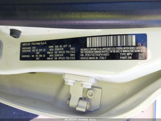 2016 FIAT 500X ZFBCFXET8GP414851 Photo 8