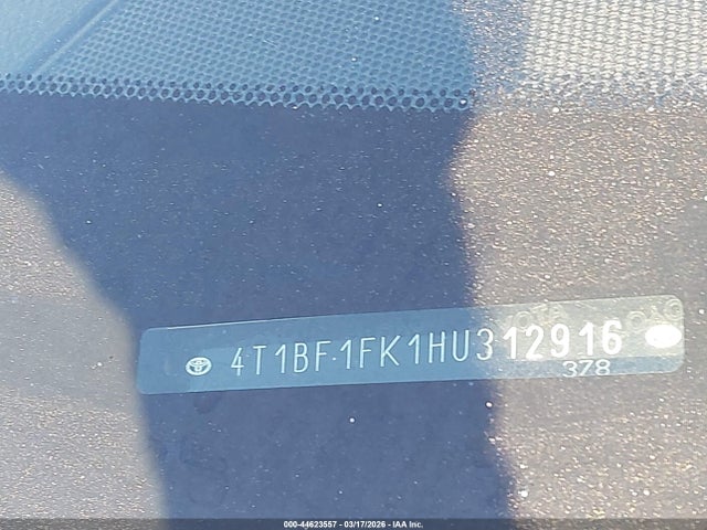 4T1BF1FK1HU312916 Toyota CAMRY SE