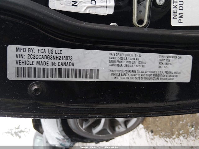 2022 CHRYSLER 300 2C3CCABG3NH218073 Photo 8