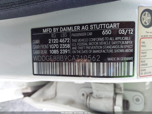 2012 MERCEDES-BENZ C 300 WDDGF8BB9CA710562 Photo 8