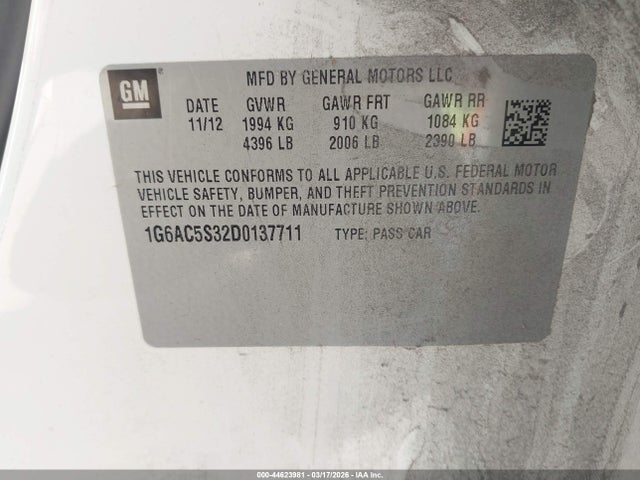 2013 CADILLAC ATS 1G6AC5S32D0137711 Photo 8