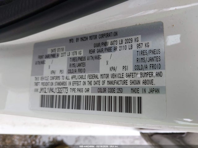 2018 MAZDA MAZDA6 JM1GL1VM4J1322773 Photo 8