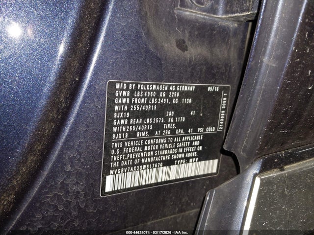 2016 VOLKSWAGEN TIGUAN WVGBV7AX3GW617670 Photo 8