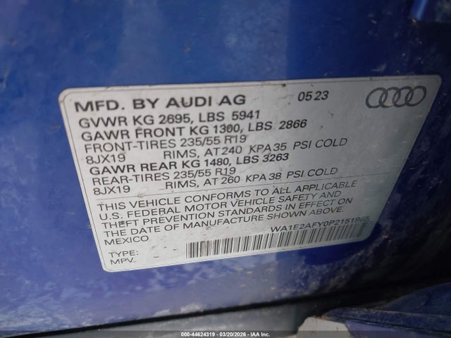 2023 AUDI Q5 WA1E2AFY0P2151965 Photo 8