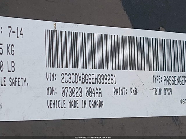 Dodge Charger Se 2014 2C3CDXBG6EH339261 Image 9