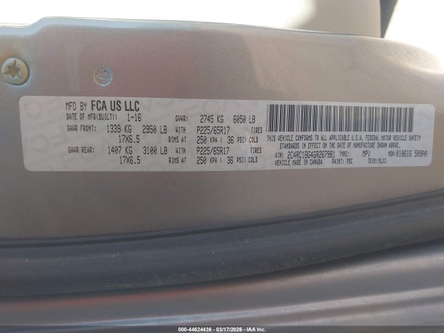 2016 CHRYSLER TOWN & COUNTRY 2C4RC1BG4GR267981 Photo 8