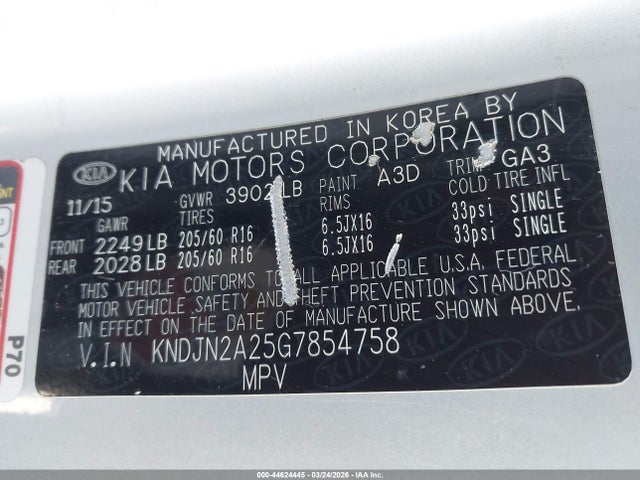 KNDJN2A25G7854758 KIA Soul