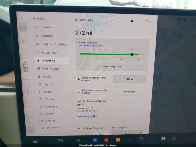 Aukcja sprzedaży 2025 Tesla Model X Long Range, vin: 7SAXCDE54SF469052, numer aukcji: 44624473
