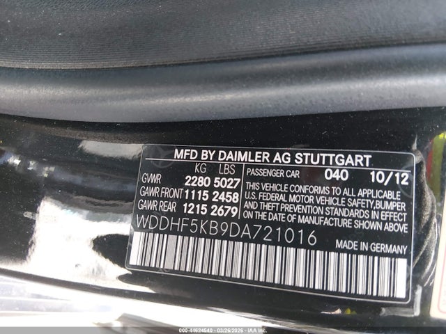 2013 MERCEDES-BENZ E 350 WDDHF5KB9DA721016 Photo 8