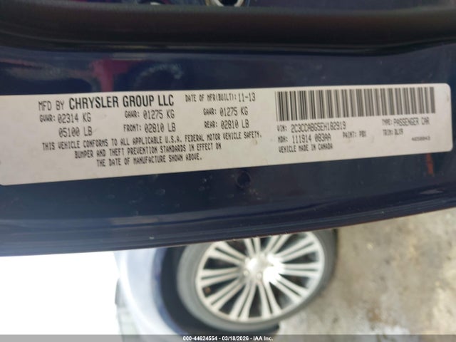 Продажа на аукционе авто 2014 Chrysler 300, vin: 2C3CCABG5EH182919, номер лота: 44624554