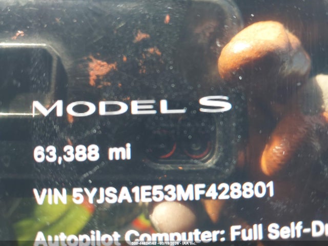 Продаж на аукціоні авто 2021 Tesla Model S Long Range Dual Motor All-wheel Drive, vin: 5YJSA1E53MF428801, номер лоту: 44624562