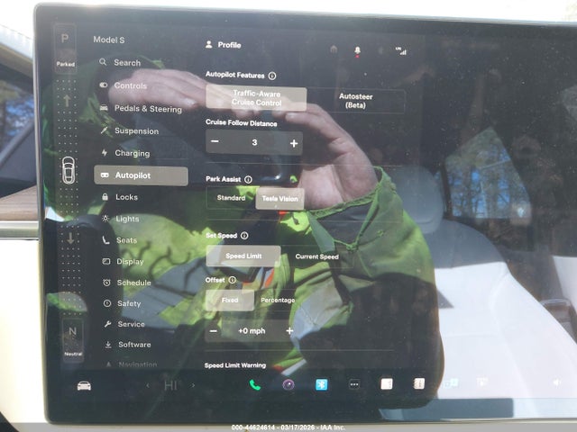44624614 :رقم المزاد ، 5YJSA1E56MF428517 vin ، 2021 Tesla Model S Long Range Dual Motor All-wheel Drive مزاد بيع