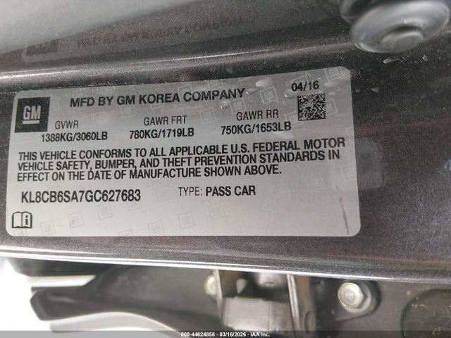 2016 CHEVROLET SPARK KL8CB6SA7GC627683 Photo 8