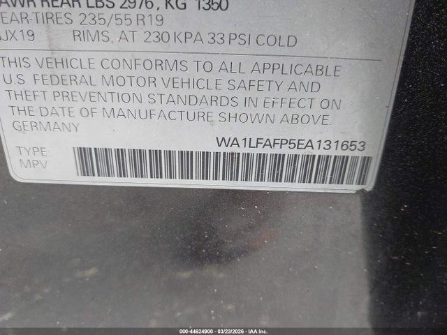 2014 AUDI Q5 WA1LFAFP5EA131653 Photo 8