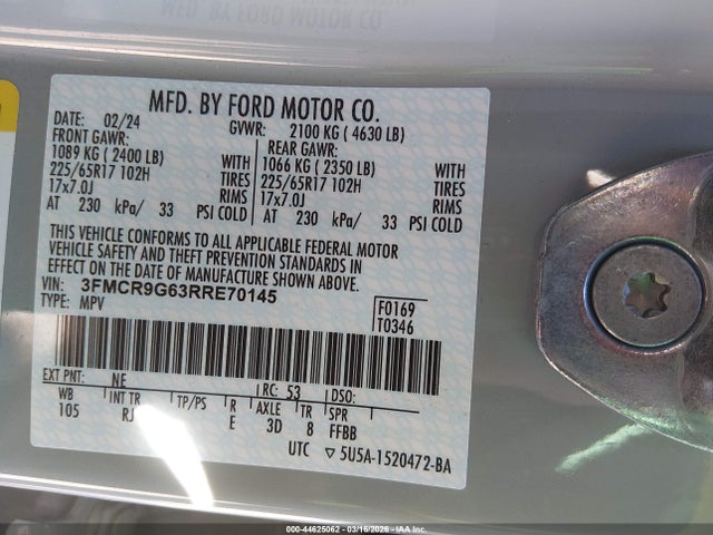 2024 FORD BRONCO SPORT 3FMCR9G63RRE70145 Photo 8