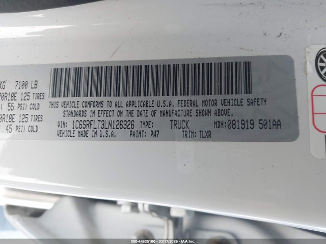 2020 RAM 1500 1C6SRFLT3LN126326 Photo 8