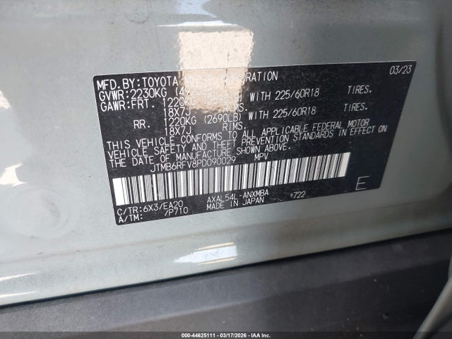 2023 TOYOTA RAV4 HYBRID JTMB6RFV8PD090029 Photo 8