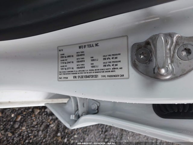 Aukcja sprzedaży 2019 Tesla Model 3 Long Range/performance, vin: 5YJ3E1EB4KF391351, numer aukcji: 44625157