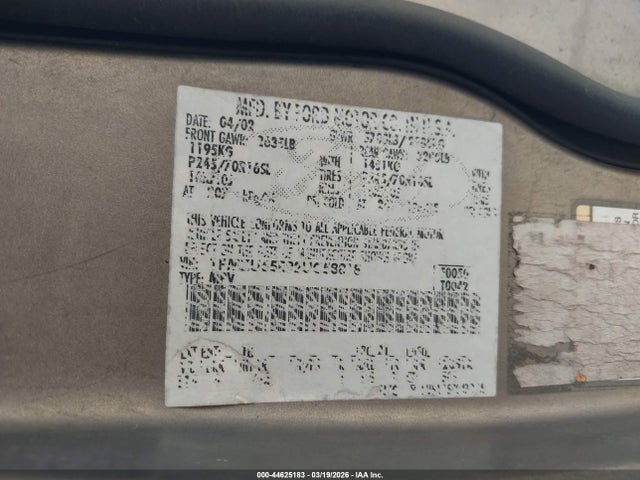 2002 FORD EXPLORER 1FMZU65E92UC58818 Photo 8