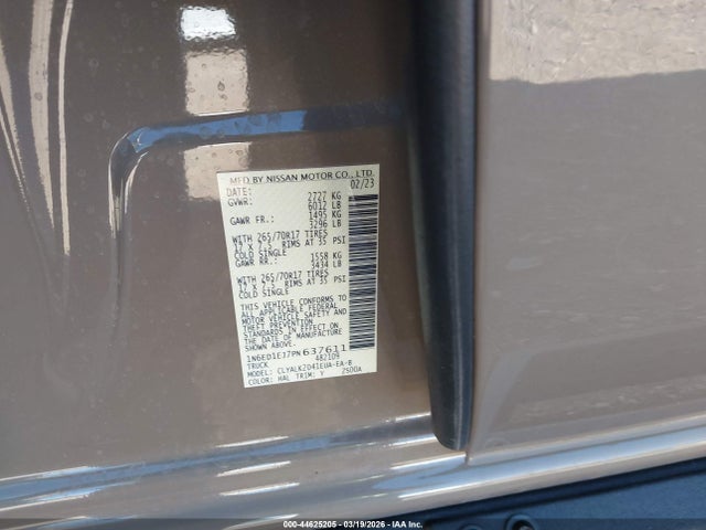 2023 NISSAN FRONTIER 1N6ED1EJ7PN637611 Photo 8