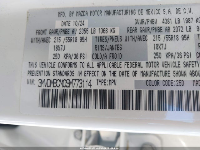 3MVDMBCM0SM773114 Mazda Cx-30 2.5 S Preferred Package