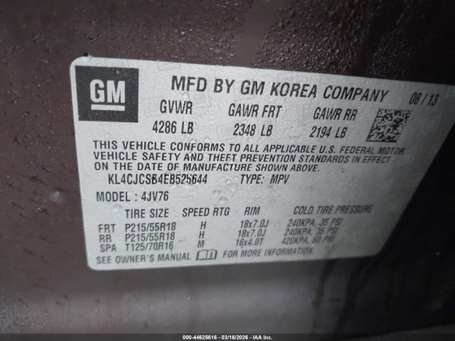 Продаж на аукціоні авто 2014 Buick Encore Leather, vin: KL4CJCSB4EB525644, номер лоту: 44625616