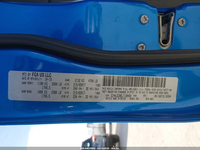 Продажа на аукционе авто 2020 Jeep Compass Trailhawk 4x4, vin: 3C4NJDDB6LT130460, номер лота: 44625650