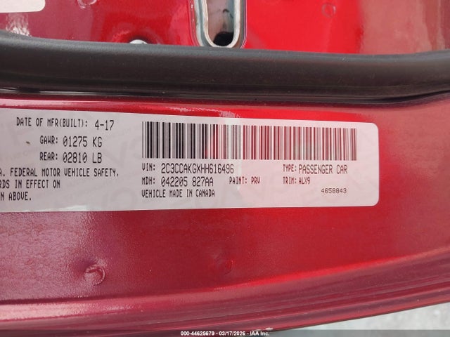 Aukcja sprzedaży 2017 Chrysler 300c Awd, vin: 2C3CCAKGXHH616496, numer aukcji: 44625679