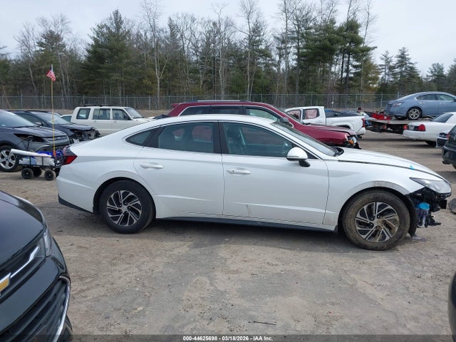 KMHL24JJ0NA036967 Hyundai Sonata Hybrid Blue