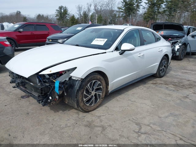 KMHL24JJ0NA036967 Hyundai Sonata Hybrid Blue