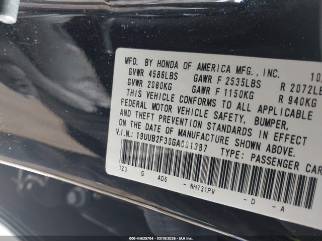 Aukcja sprzedaży 2016 Acura Tlx V6, vin: 19UUB2F30GA001387, numer aukcji: 44625704