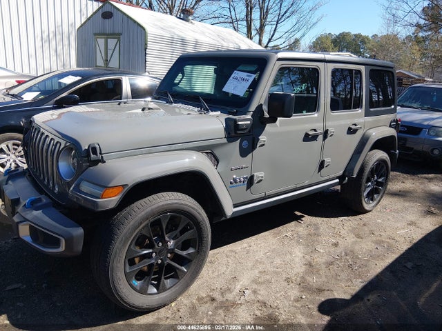2023 Jeep Wrangler 4xe Sahara 4x4 მანქანა იყიდება აუქციონზე, vin: 1C4JJXP61PW519697, აუქციონის ნომერი: 44625895