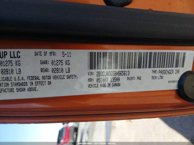 Продаж на аукціоні авто 2011 Dodge Challenger, vin: 2B3CJ4DG5BH565613, номер лоту: 44625941