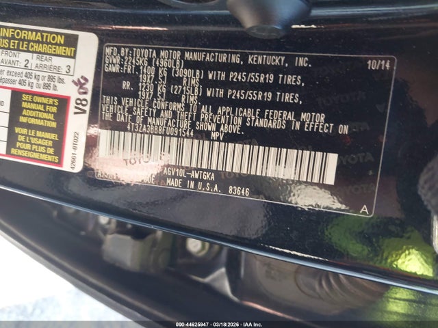 2015 TOYOTA VENZA 4T3ZA3BB8FU091544 Photo 8