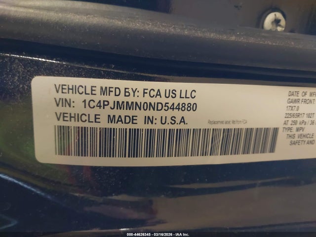 2022 JEEP CHEROKEE 1C4PJMMN0ND544880 Photo 8