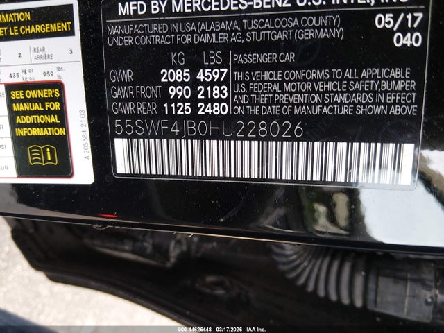 2017 MERCEDES-BENZ C 300 55SWF4JB0HU228026 Photo 8