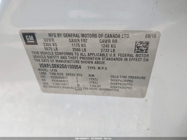 2GKFLSEK2G6100954 GMC Terrain Sle-1