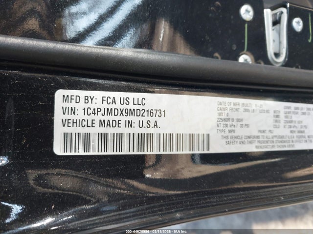 2021 JEEP CHEROKEE 1C4PJMDX9MD216731 Photo 8