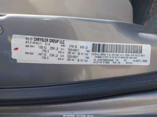 2014 CHRYSLER TOWN & COUNTRY 2C4RC1BG8ER444061 Photo 8