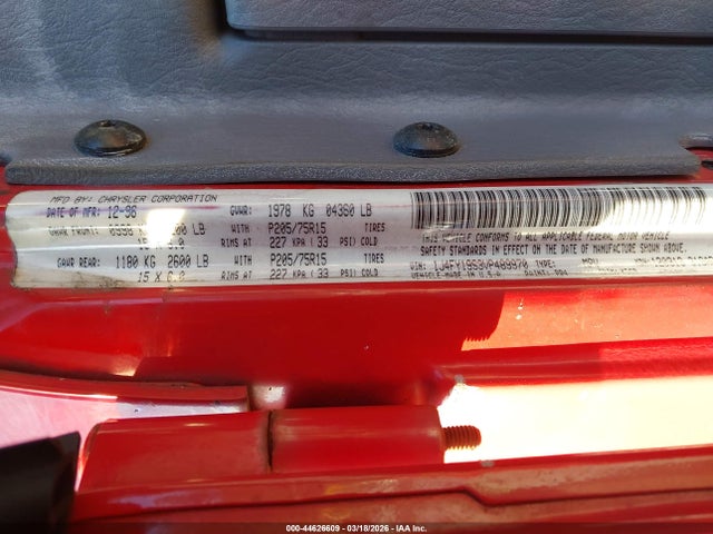 Продаж на аукціоні авто 1997 Jeep Wrangler Sport, vin: 1J4FY19S3VP489970, номер лоту: 44626609