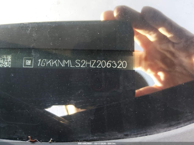44626681 :رقم المزاد ، 1GKKNMLS2HZ206320 vin ، 2017 Gmc Acadia Slt-1 مزاد بيع