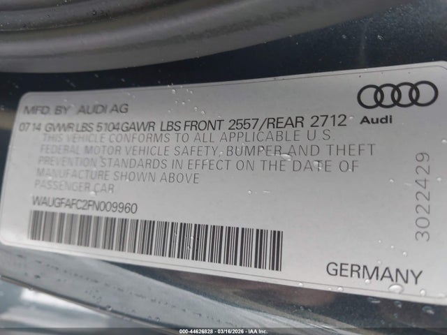 2015 AUDI A6 WAUGFAFC2FN009960 Photo 8