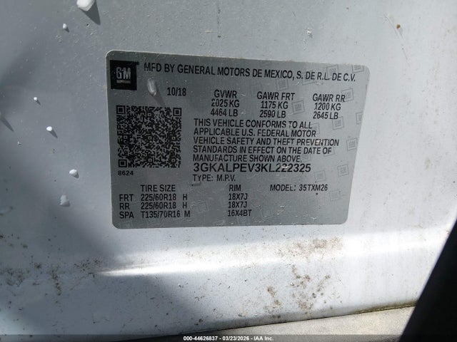 2019 GMC TERRAIN 3GKALPEV3KL222325 Photo 8