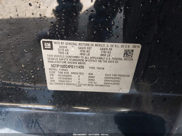 2015 GMC SIERRA 1500 3GTP1UEC4FG111435 Photo 8