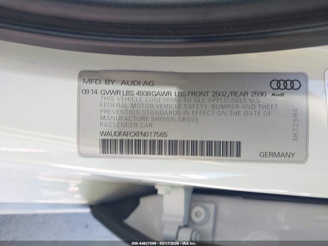 2015 AUDI A6 WAUDFAFCXFN017565 Photo 8