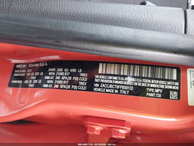 Jeep Renegade Trailhawk 2015 ZACCJBCT0FPB59132 Image 9