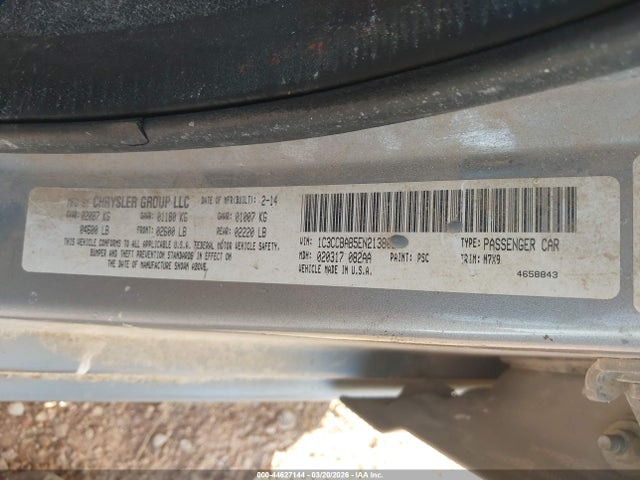2014 CHRYSLER 200 1C3CCBAB5EN213802 Photo 8