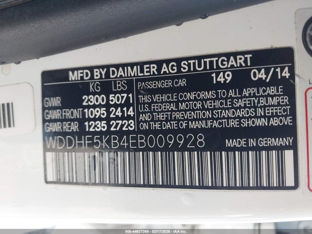 2014 MERCEDES-BENZ E 350 WDDHF5KB4EB009928 Photo 8