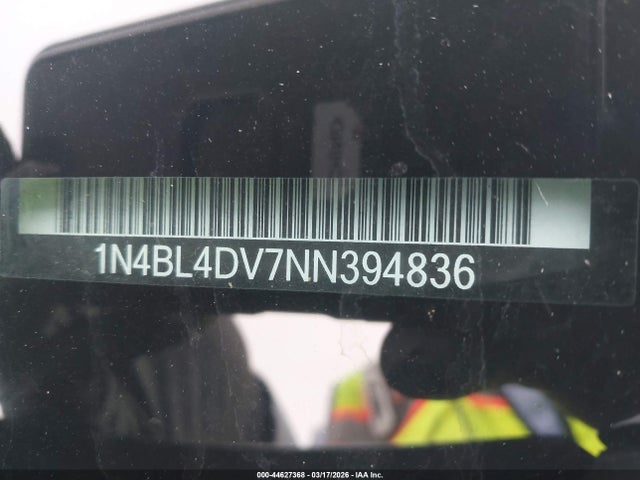 Продаж на аукціоні авто 2022 Nissan Altima Sv Fwd, vin: 1N4BL4DV7NN394836, номер лоту: 44627368